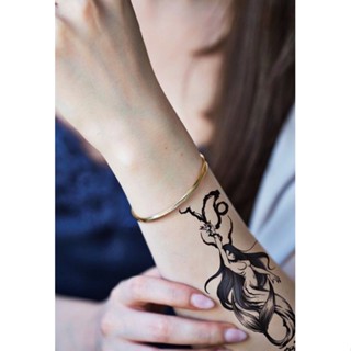 สติกเกอร์ แทททู รอยสัก นำเข้า  ลายแฟชั่น  3 แบบ ** tattoo sticker กันน้ำ