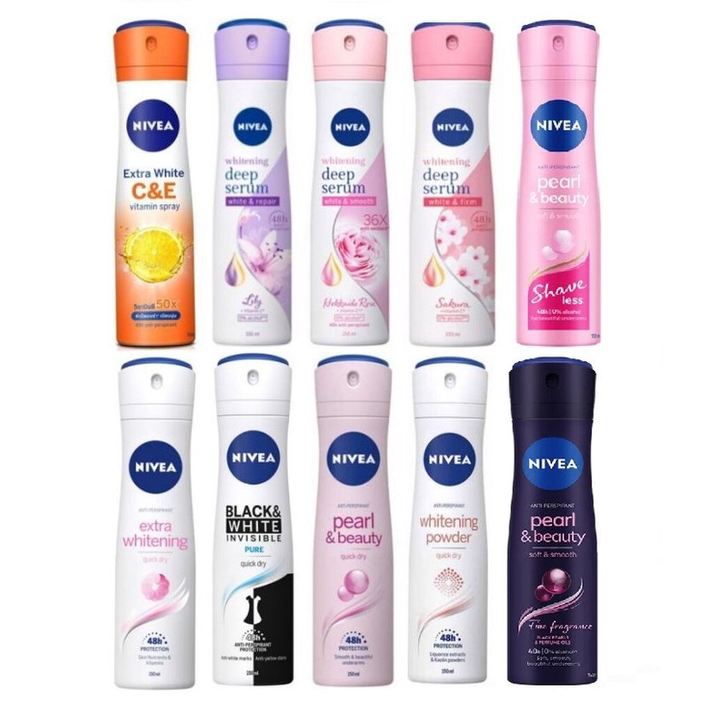 NIVEA นีเวีย เอ็กซ์ตร้า สเปรย์ลดเหงื่อ และระงับกลิ่นกาย (เลือกสูตร) ขนาด 150 มล.