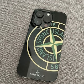 STONE ISLAND Chaopai เคสโทรศัพท์มือถือนิ่ม ลายหินเกาะชะไพ สําหรับ Apple iPhone 11 14ProMax 12 13 XR 8p