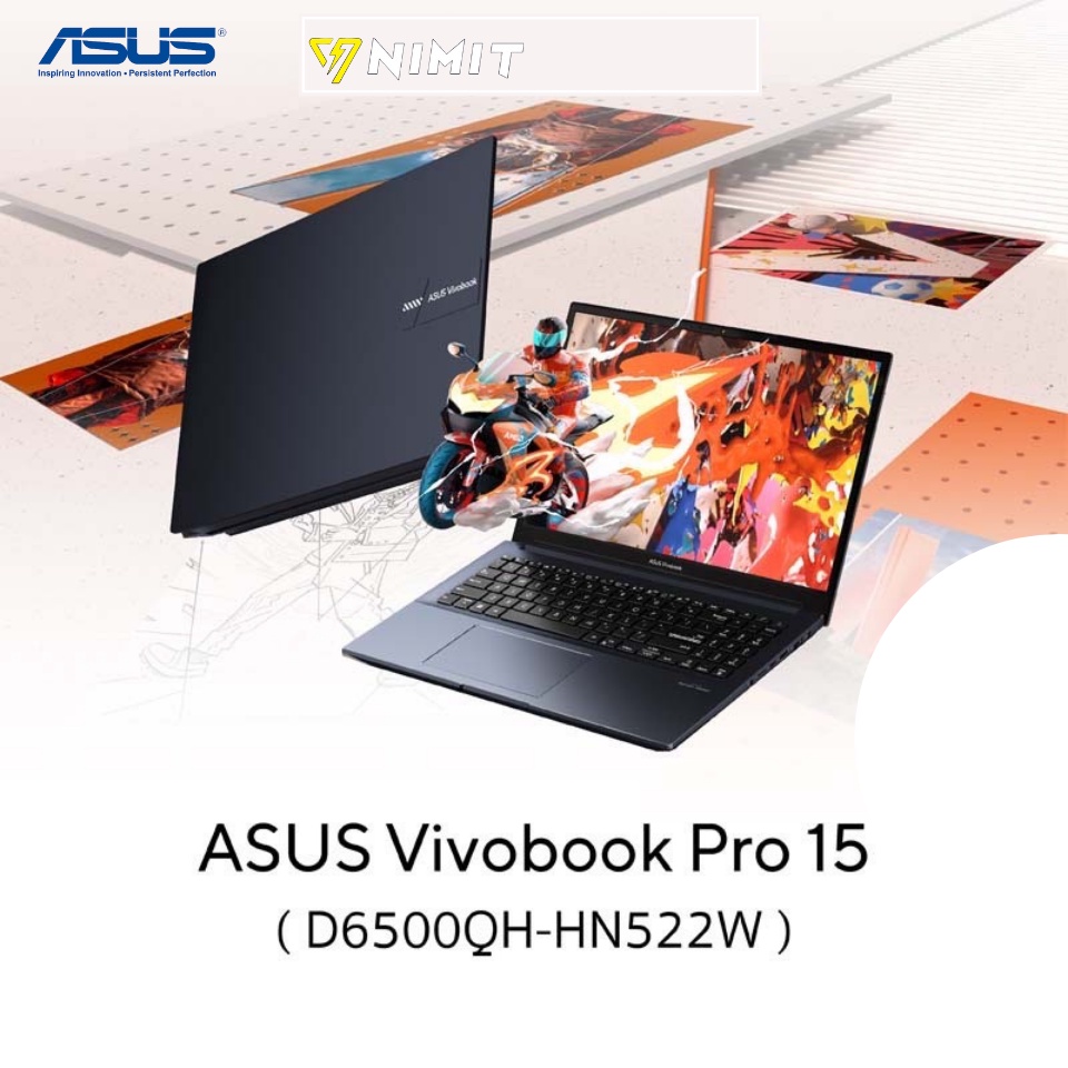 Asus Vivobook PRO 15 D6500QH-HN522W 15.6" FHD /Ryzen 5 5600H / GTX 1650 / 16GB / SSD 512GB/ Win11Hom