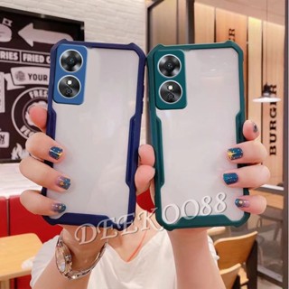 ใหม่ เคสโทรศัพท์มือถือแบบใส กันกระแทก กันรอยกล้อง เรียบง่าย สําหรับ OPPO A38 4G A38 2023