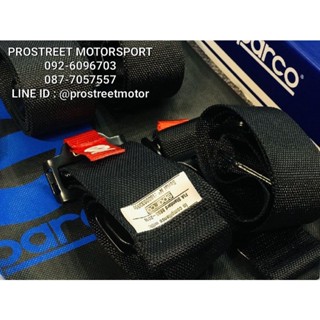 เข็มขัด Sparco Belt PD 6 Point 2” Black Harness - 04834HPDNR แท้ เข็มขัดนิรภัย เข็มขัดซิ่ง  เซฟตี้ เบลท์ Safety belt