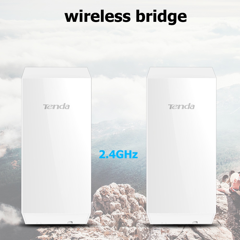 A2Pcs Tenda O1 300Mbps Wireless Bridge AP 2.4GHz 8dBi Outdoor Point to Point CPE for Monitoring Video Surveillance Trans #8