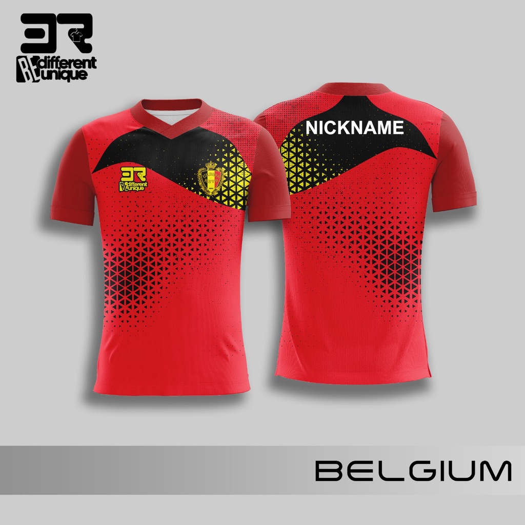 WORLD FOOTBALL JERSEY - BELGIUM / FOOTBALL JERSEY / FOOTBALL SHIRT / KIDS JERSEY / ADULTS / JUMBO / 