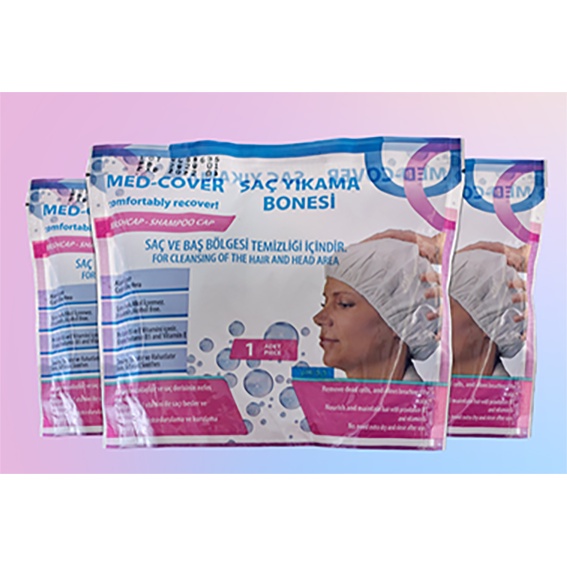 หมวกสระผมไม่ต้องใช้น้ำ (Med-cover shampoo cap เม็ด-คัฟเวอะ แชมพู แค็พ) - รูปที่ 3