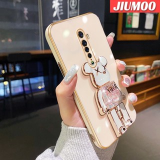 เคสโทรศัพท์มือถือ ป้องกันเลนส์กล้อง ป้องกันกระแทก ลายหมี หรูหรา สําหรับ OPPO Reno 2 Reno2 F