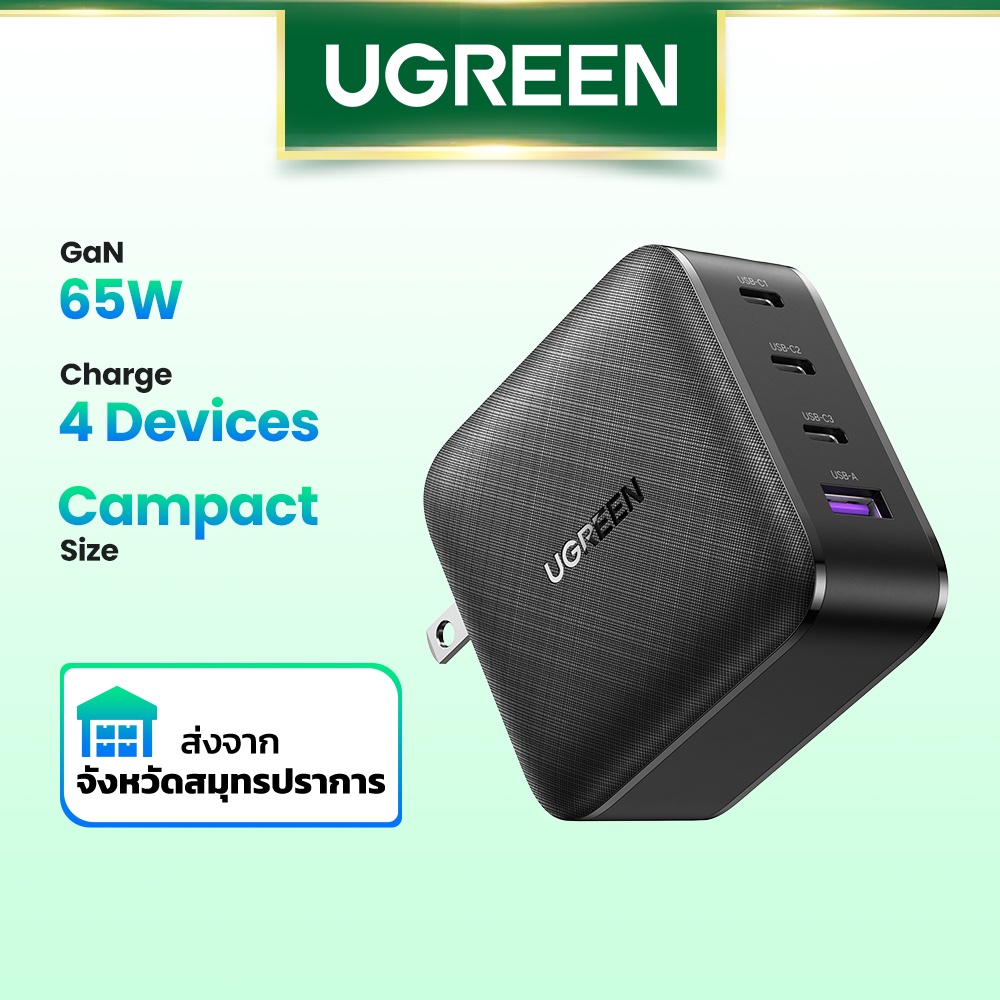 อุปกรณ์ที่ชาร์จ 65 W Gan Fast Charger Pd 3 . 0 Usb สําหรับ Iphone Samsung Macbook