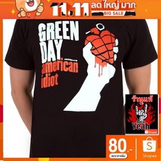 เสื้อวง Green Day เสื้อยืดลาย กรีนเดย์ เสื้อคอฟิต แฟชั่น เสื้อวินเทจ RCM1456