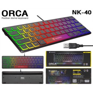 คีย์บอร์ด NUBWO NK-40 ORCA 60% ปุ่มยาง เหมาะสำหรับสายพกพามากกกก