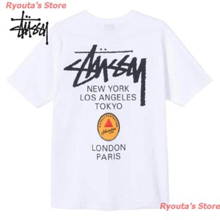 Ryoutas Store New เสื้อยืด STUSSY  Martine Rose World Tour เสื้อยืดพิมพ์ลาย