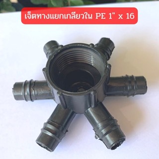 ข้อต่อเจ็ททางแยกเกลียวใน PE 1" x 16