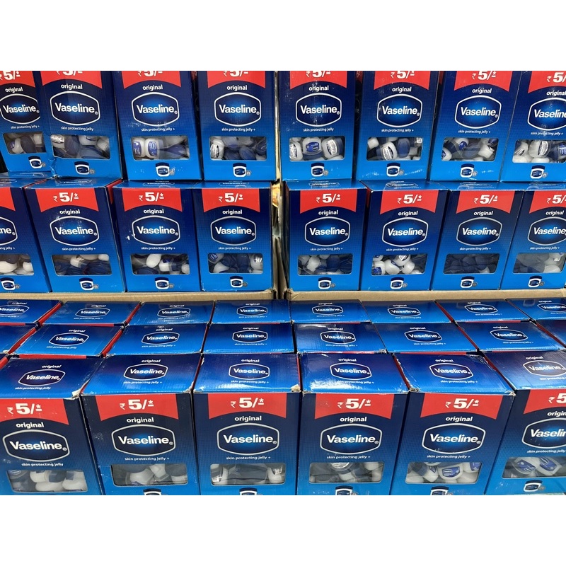 Vaseline Original วาสลีนยกกล่อง 5.5กรัม 48ชิ้น แพ็จแกจเปลี่ยนเป็นกล่อง