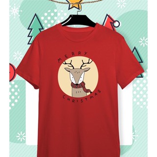 เสื้อยืดลายปีใหม่ Merry Christmas น้องกวาง