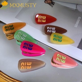 Mxmusty กิ๊บติดผม ลายตัวอักษร MIU น่ารัก สําหรับเด็กผู้หญิง