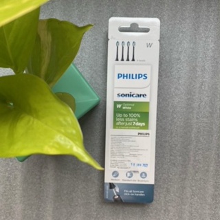 PHILIPS หัวแปรงสีฟันไฟฟ้า Sonicare Optimal White (4 ชิ้น) รุ่น HX6064/96 สีดำ