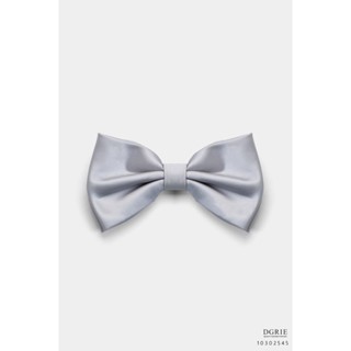 Grey Silk Bowtie-โบว์ไทผ้าไหมสีเทา