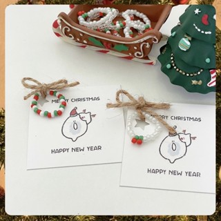 vela.cheeva : *silver925 / christmas gift แหวนยางยืด สีน่ารักมาก