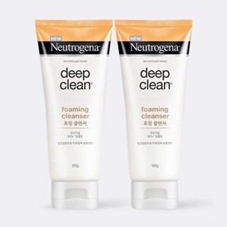 Neutrogena คลีนเซอร์โฟมทําความสะอาดล้ําลึก 100 มล. X2 ชิ้น