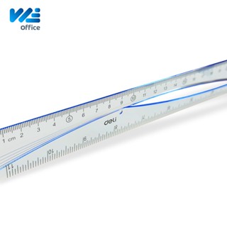 Deli (เดลี่) ไม้บรรทัด ไม้บรรทัดแฟนซี เครื่องเขียน อุปกรณ์การเรียน Ruler 30cm. H11