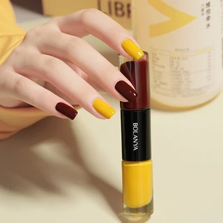 สีทาเล็บ 2in1 สีทาเล็บกึ่งเจล แห้งไว สีสวย สีทาเล็บเจล ยาทาเล็บลอกได้ น้ำยาทาเล็บ ยาทาเล็บ ไม่ต้องอบ