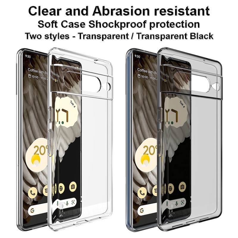 Imak Casing สําหรับ Google Pixel 7 Pro Transparent Soft TPU Back Case Pixel7 เคสซิลิโคนใสกันกระแทก