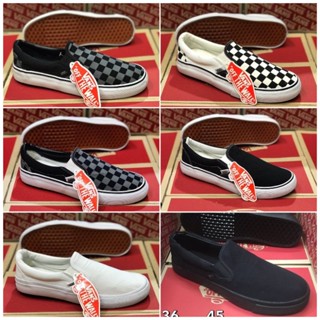 เช็คของก่อนสั่ง ไซส์36-45 รองเท้า vans ผ้าใบvans ผ้าใบสลิปออน vansผู้หญิง vansผู้ชาย