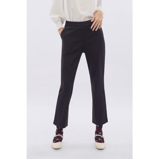 EP กางเกงขายาวทรงสลิม ผู้หญิง สีดำ | Slim Fit Trousers | 0798