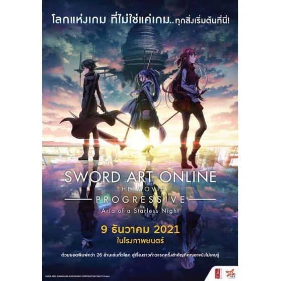 โปสเตอร์sword art online ใบปิด sword art online 2021 ของแท้
