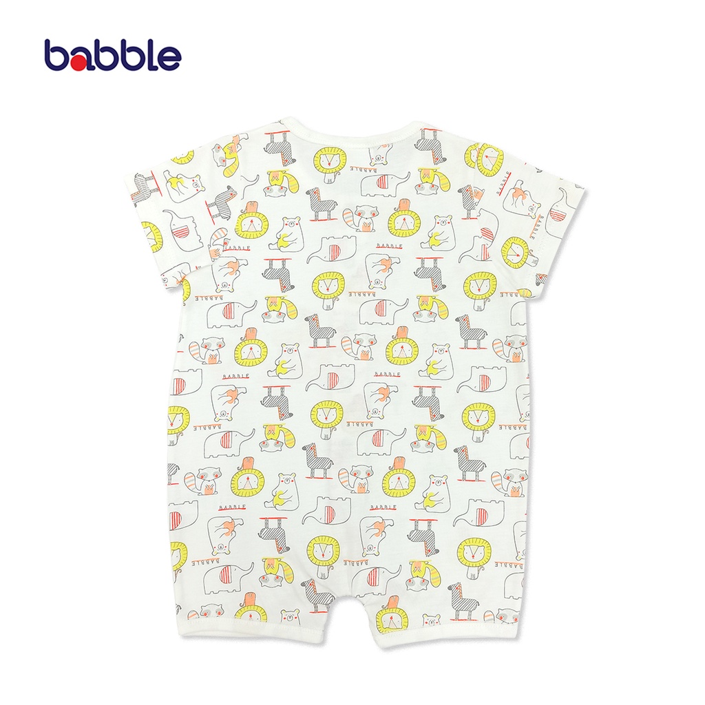 [ราคาพิเศษ] BABBLE จั้มสูทขาสั้น บอดี้สูทเด็ก อายุ 3 เดือน ถึง 1 ปี คอลเลคชั่น Raccoon (BDRL)