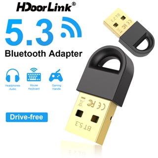 Hdoolink อะแดปเตอร์รับสัญญาณบลูทูธ 5.3 Usb C บลูทูธไร้สาย 5.3 สําหรับหูฟัง PC