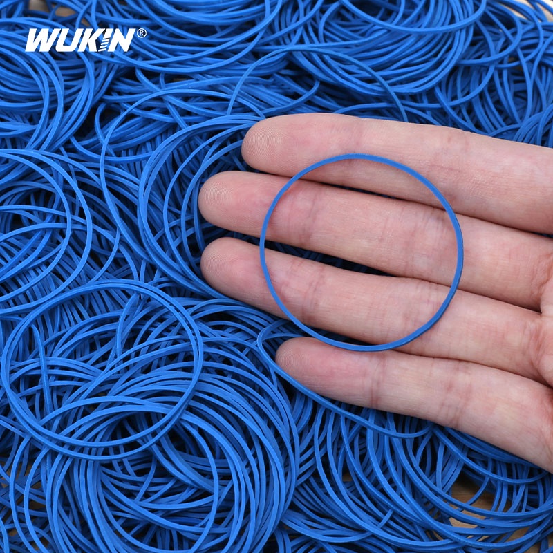 เส้นผ่านศูนย์กลาง 38 มม. สีฟ้ายางรัดกว้าง/หนา 1.5 มม. ยางรัดยืดหยุ่นสูงยืดแข็งแรงธรรมชาติ โอ แหวน