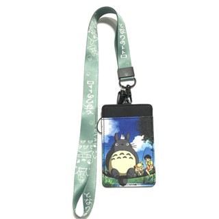 TOTORO PP สายคล้องคอ สายคล้องบัตร ที่ใส่บัตร ซองใส่บัตร ที่ใส่บัตร พร้อมสายคล้องคอ ลาย TOTORO งานดี สวยงาม BY MANOPNEST