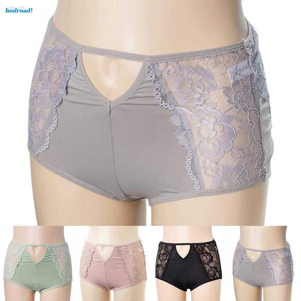 【HODRD】Plus Size Womens Lace Underwear High-Waist Seamless Briefs Sexy Comfy Panties【Fashion】