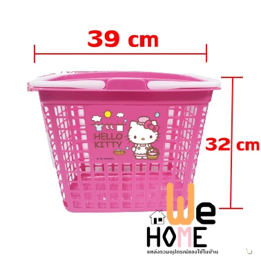 ตะกร้าอเนกประสงค์ ใบใหญ่ มีหูหิ้ว ขนาด39*29*32 cm. ลายลิขสิทธิ์แท้ คุณภาพดี