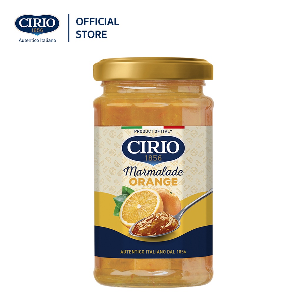 (ซื้อ 2 ลด 50%) CIRIO MARMALADE ORANGE JAM 280 g. แยมรสส้มมาร์มาเลด นำเข้าจากอิตาลี ขนาด 280 กรัม [C