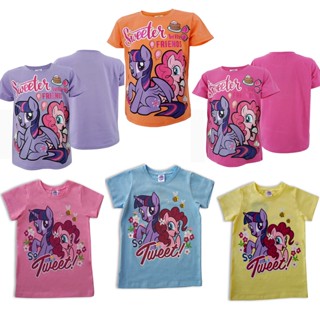 เสื้อยืดเด็กหญิง ลายโพนี่ *ลิขสิทธิ์แท้* ผลิตไทย My Little Pony ดิสนีย์ ผ้าคอตตอน คุณภาพดี