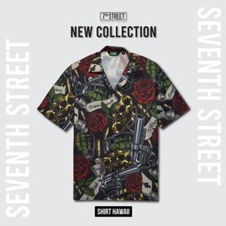 7th Street (ของแท้) Hawaii Shirt รุ่น HS-SMF