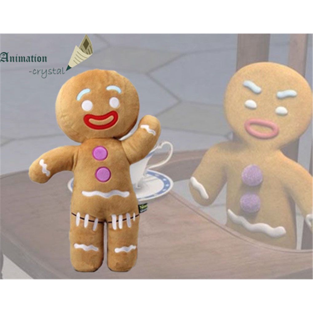 30cm Shrek Adventure Gingerbread Man Gingy Plush Toy Soft Stuffed Animal Kids Gift