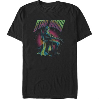 Boba Fett Colorful Clone Star Wars T-Shirt เสื้อยืดสีขาว เสื้อขาว