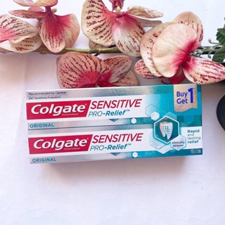 110 g. แพ็คคู่ 2 หลอด Colgate Sensitive Pro-Relief Original ยาสีฟัน คอลเกต เซนซิทีฟ โปรรีลีฟ ออริจินัล ลดการเสียวฟัน