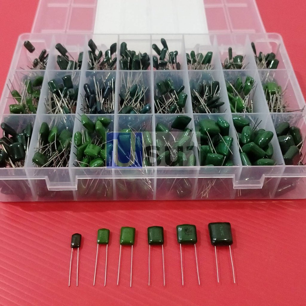 ตัว C ตัวเก็บประจุ ซีไมล่าร์ คาปาซิเตอร์ ไมล่าร์ โพลีเอสเตอร์ Polyester Film 100V 2A102J ถึง 2A823J 