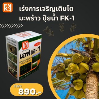 ปุ๋ยน้ำ เร่งการเจริญเติบโต เพิ่มผลผลิต  มะพร้าว ประสิทธิภาพสูง FK-1 เร่งโต FK-3 ขยายขนาดผล สำหรับพืชออกผลทุกชนิด โดย FK