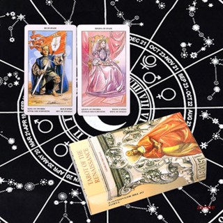 Zzz ไพ่ทาโรต์ Renaissance Divination Board Game Future Fate Fortune Telling Tarot Astrologys สําหรับครอบครัว