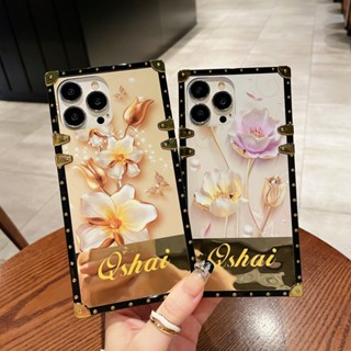 เคสโทรศัพท์มือถือแบบแข็ง ทรงสี่เหลี่ยม ลายดอกกุหลาบ สําหรับ REALME 9PRO+ 7pro 6pro 6s 5pro XT X2 C2 X7 V15 X50 PRO NARZ050A GT 2PRO NEO3 NEO2T 2PRO