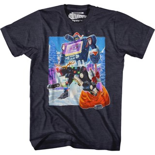 Soundwave Santa Claus Transformers T-Shirt เสื้อยืดสไตล์เกาหลี เสื้อ ยืด ผู้ชาย เสื้อคู่รัก