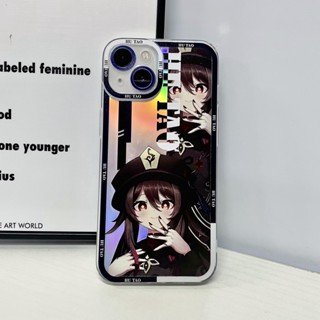 Genshin impact Hutao เคสโทรศัพท์มือถือ แบบใส ลายเกมส์ สองมิติ สําหรับ iPhone 14 13 12 11 pro promax x xs xsmax xr 7 8 plus