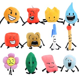 หมอนตุ๊กตานุ่ม รูปการ์ตูน Bfdi firey firey Flower Block Waterdrop ของเล่นสําหรับเด็ก