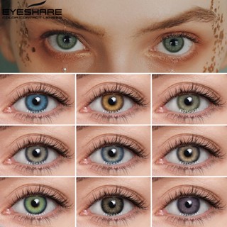 Eyeshare คอนแทคเลนส์สีธรรมชาติ สีฟ้า สีเขียว สําหรับแต่งหน้า 2 ชิ้น