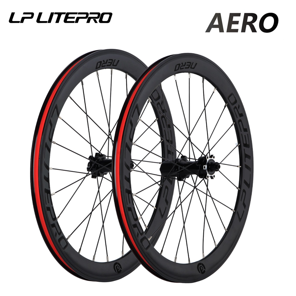 Lp Litepro AERO S42 Ultra Light ล้อ 40 มม.สําหรับจักรยานพับ 20 นิ้วชุดล้อ 406 451 ตรงดึง Hub Disc เบ