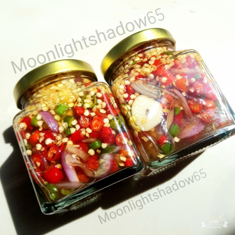 พริกน้ำปลา น้ำปลาพริก Homemade สูตรต้นตำรับ ขนาด180ml พริกแน่นๆ มะนาวสด100%